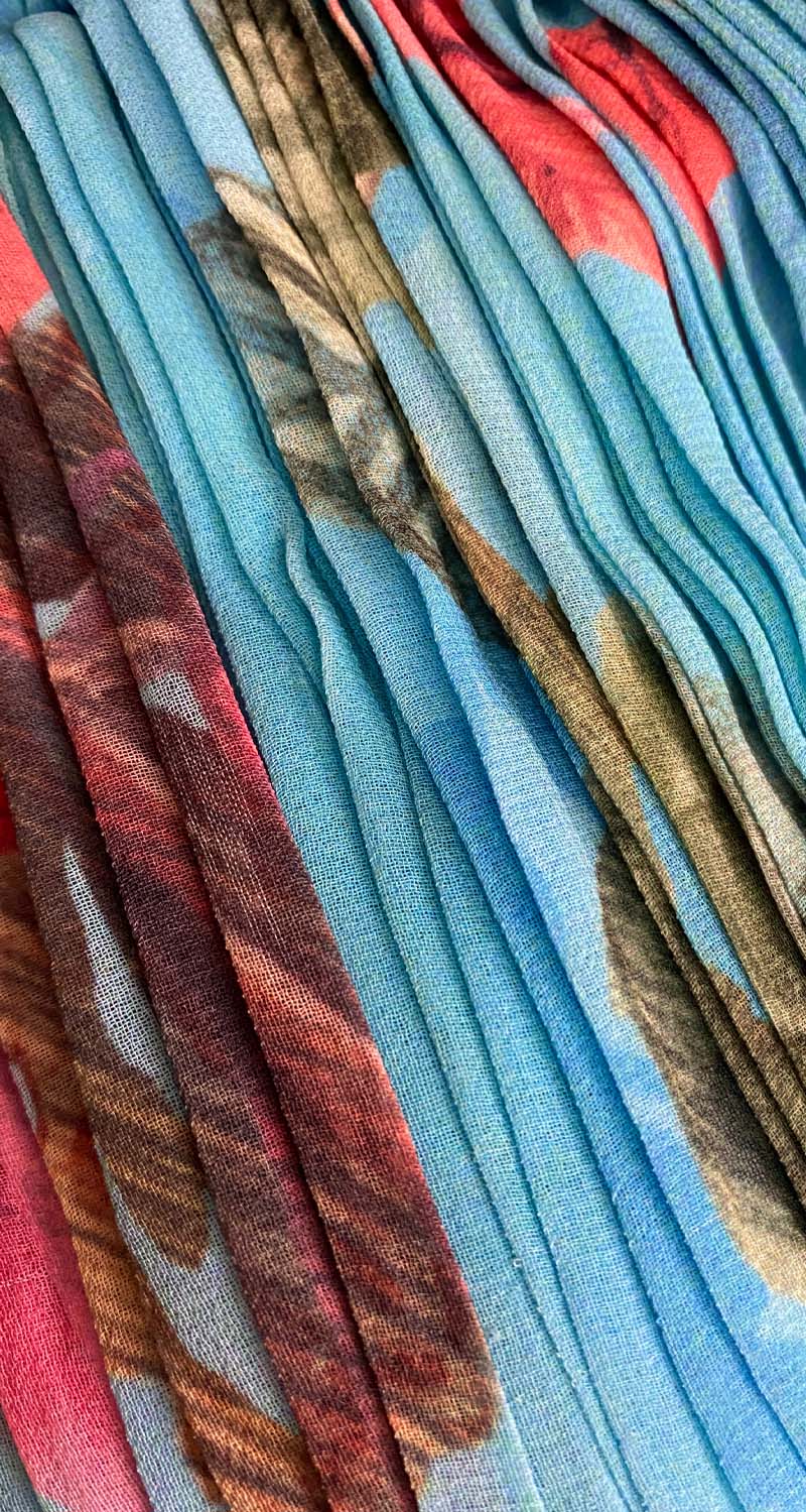 Vestido Plisado Floral Turquesa