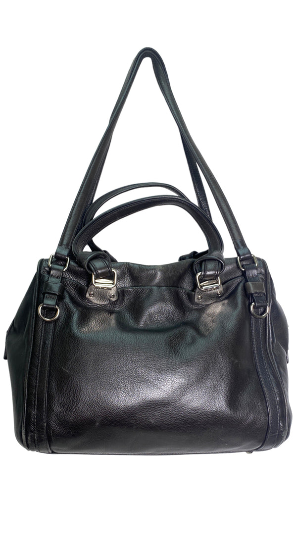 Cartera Cuero Negro