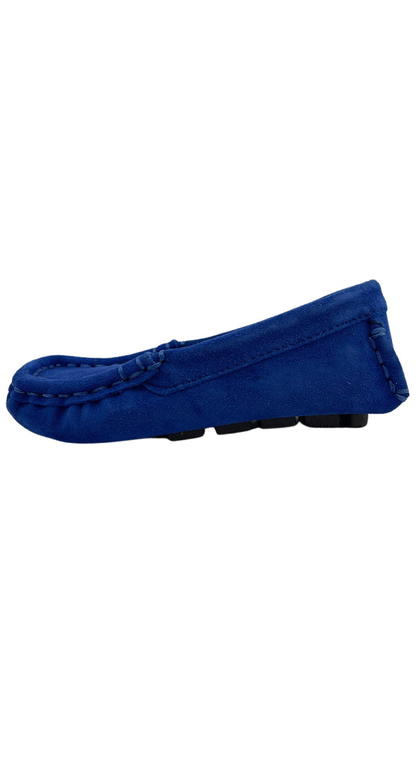 Mocasines Gamuza Azul