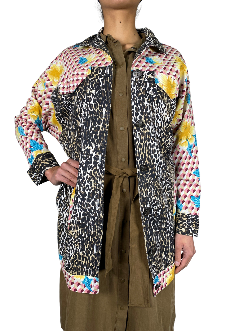 Chaqueta Print Multicolor Oversize