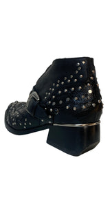 Botines Cuero Negro