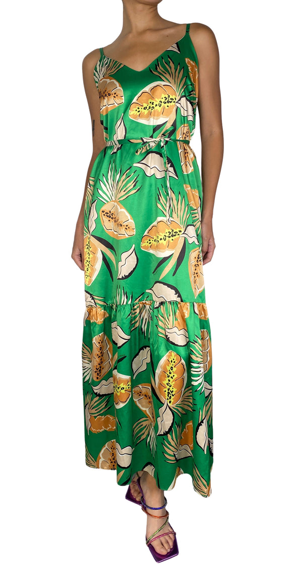 Vestido Verde Estampado