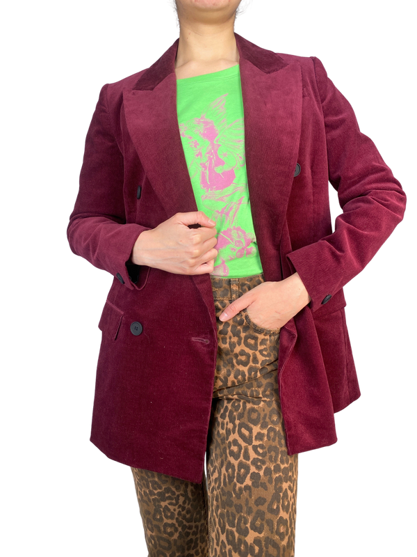 Blazer Cotelé Burdeo