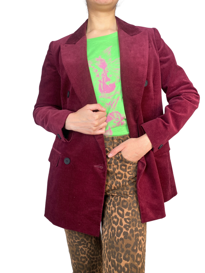 Blazer Cotelé Burdeo