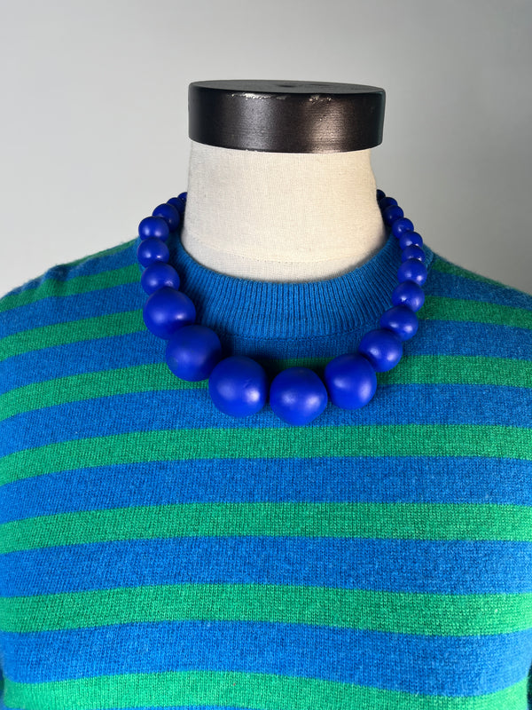 Collar Azul Esferas