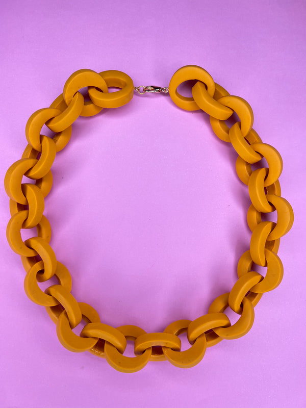 Collar Cadenas Amarillo II