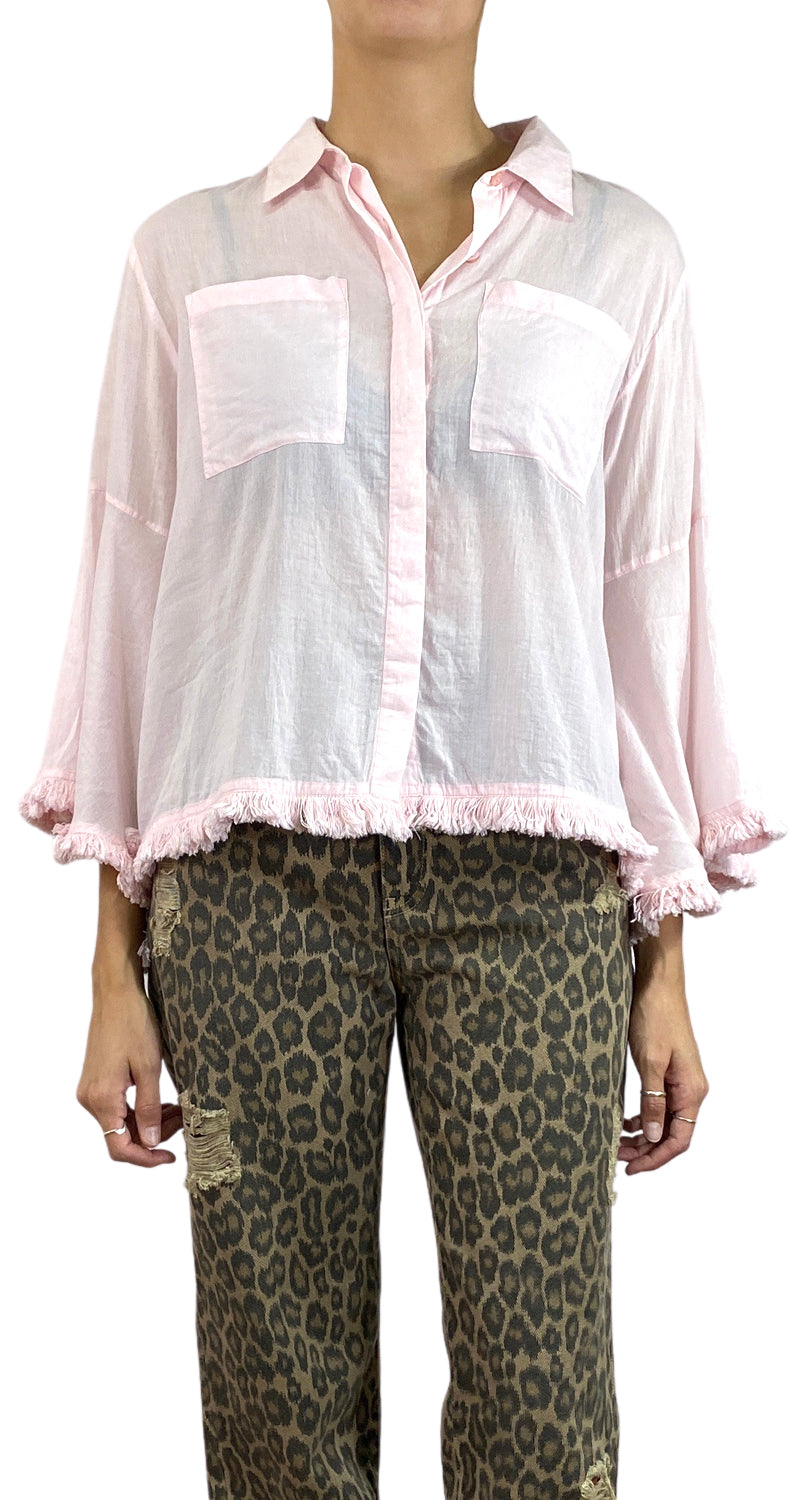 Blusa Rosada Acampada