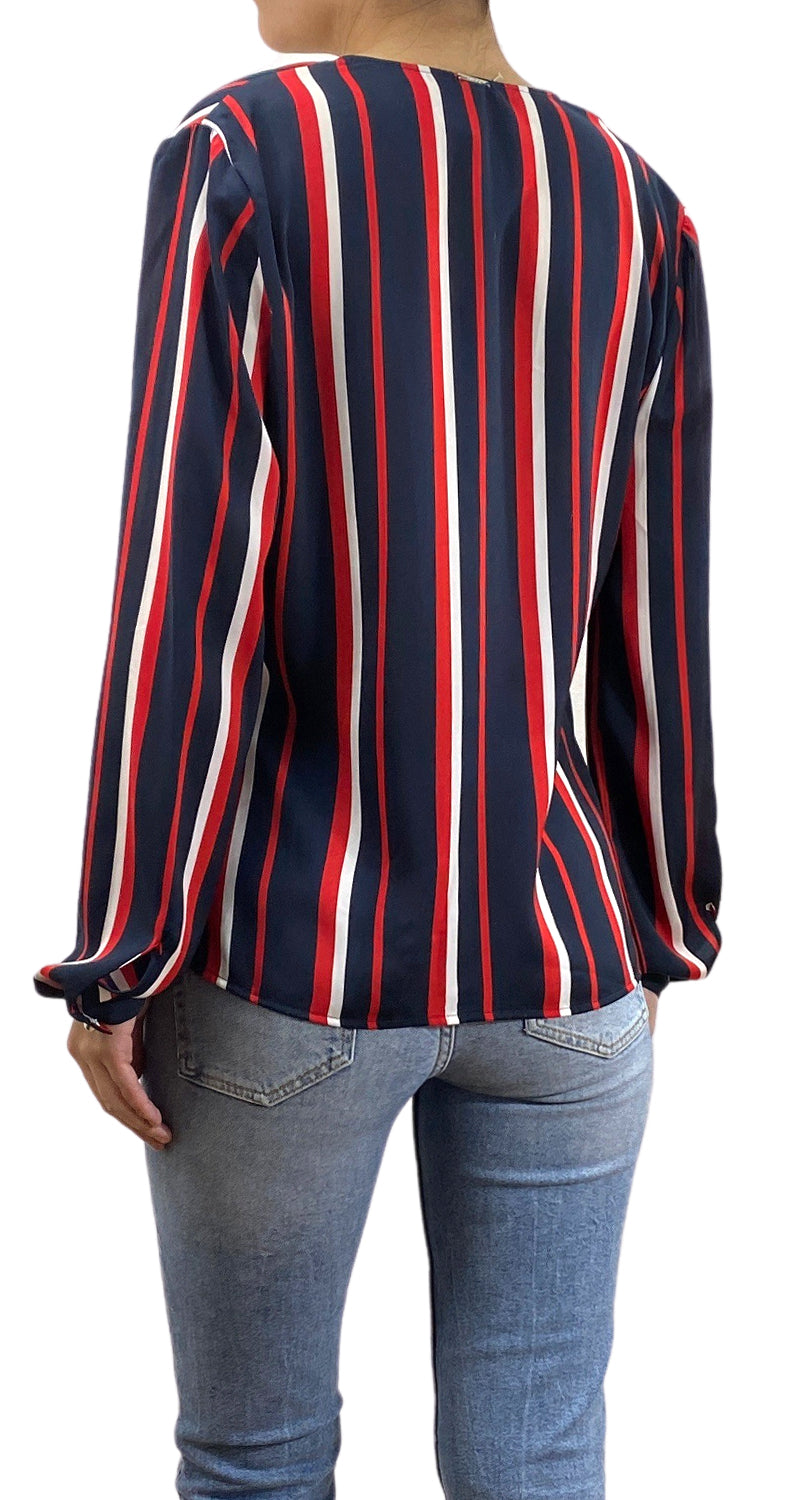 Blusa Wrap Rayas