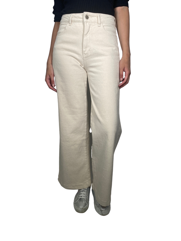 Pantalón Blanco Bota Ancha