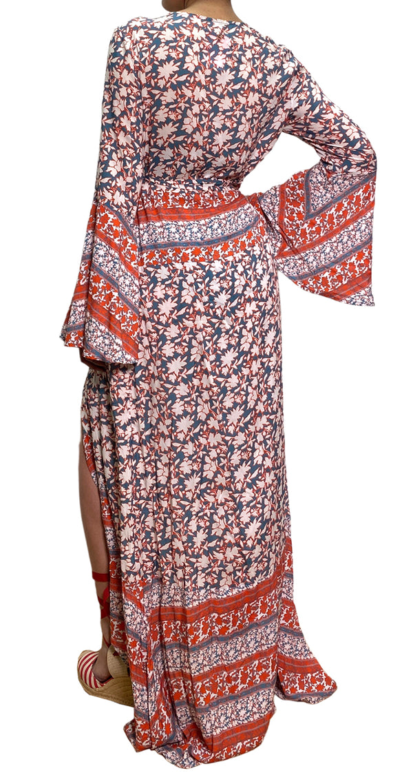 Vestido Wrap Multicolor