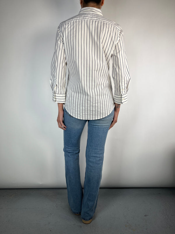 Blusa Blanca Rayas