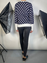 Sweater Azul Polka Dots