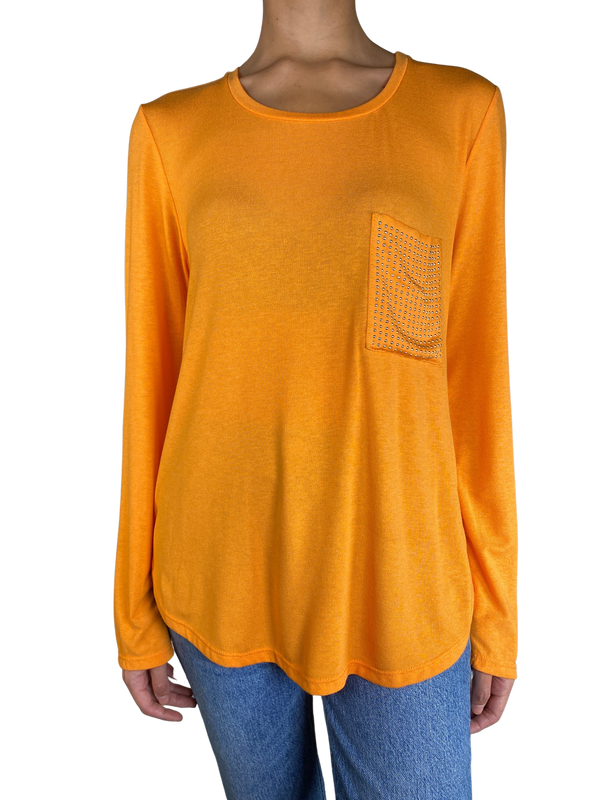 Polera Naranja Tachas