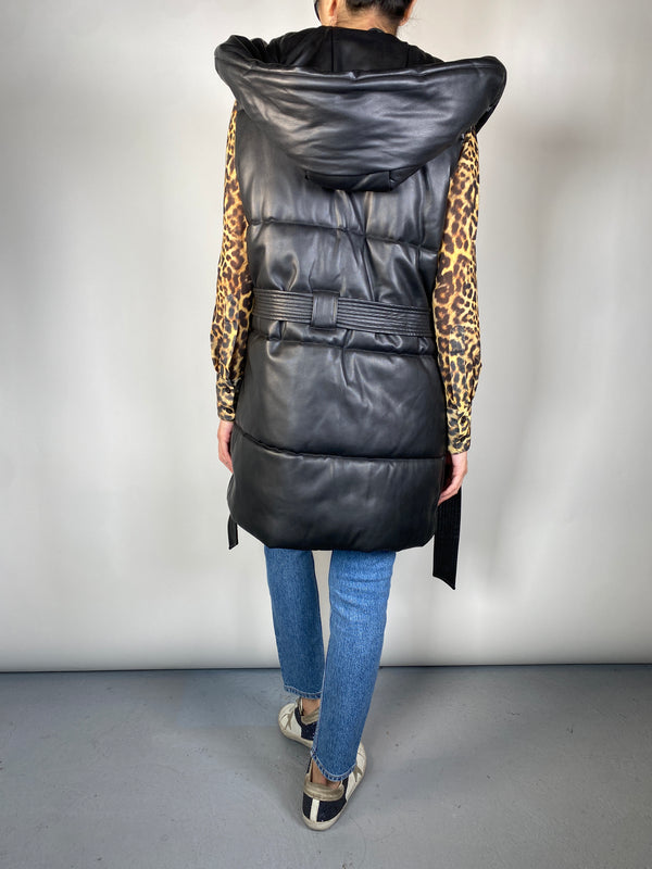 Chaqueta Sin Mangas Cuero Vegano