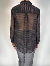 Blusa Dotted Traslucida