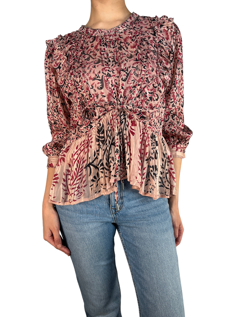 Blusa Alexandrie Print Pink