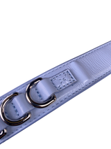 Bandolera Cuero Celeste