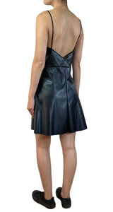 Vestido Ecocuero Negro