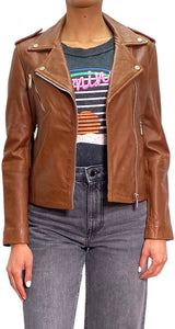 Chaqueta Cuero Cafe