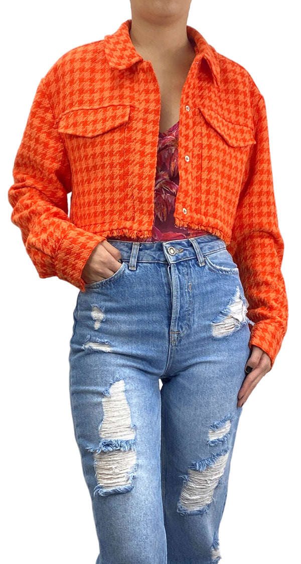 Chaqueta Houndstooth