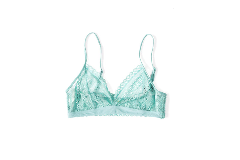 Bralette Verde Agua Encaje