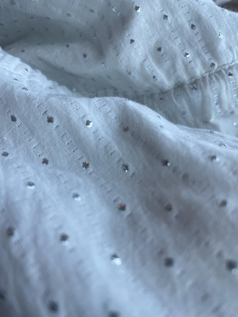 Vestido Puntos Metalizados