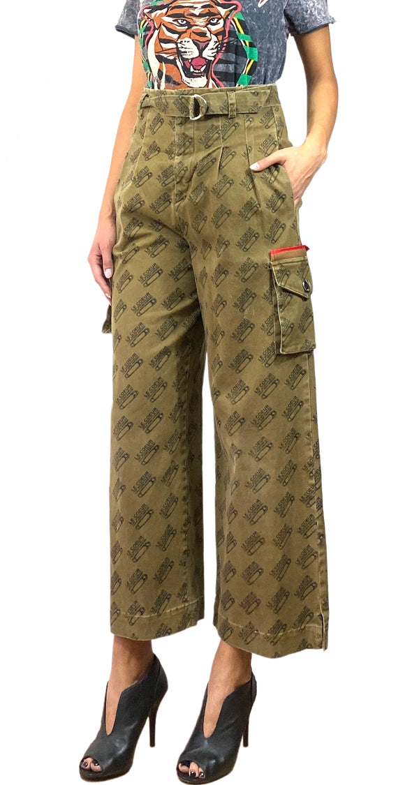 Pantalón Estampado Alfileres