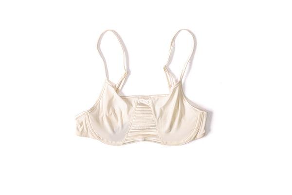 Sostén Alforzas Beige