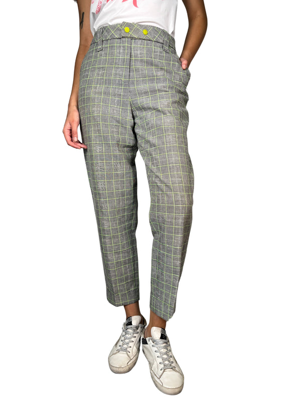 Pantalón Tartán Lino