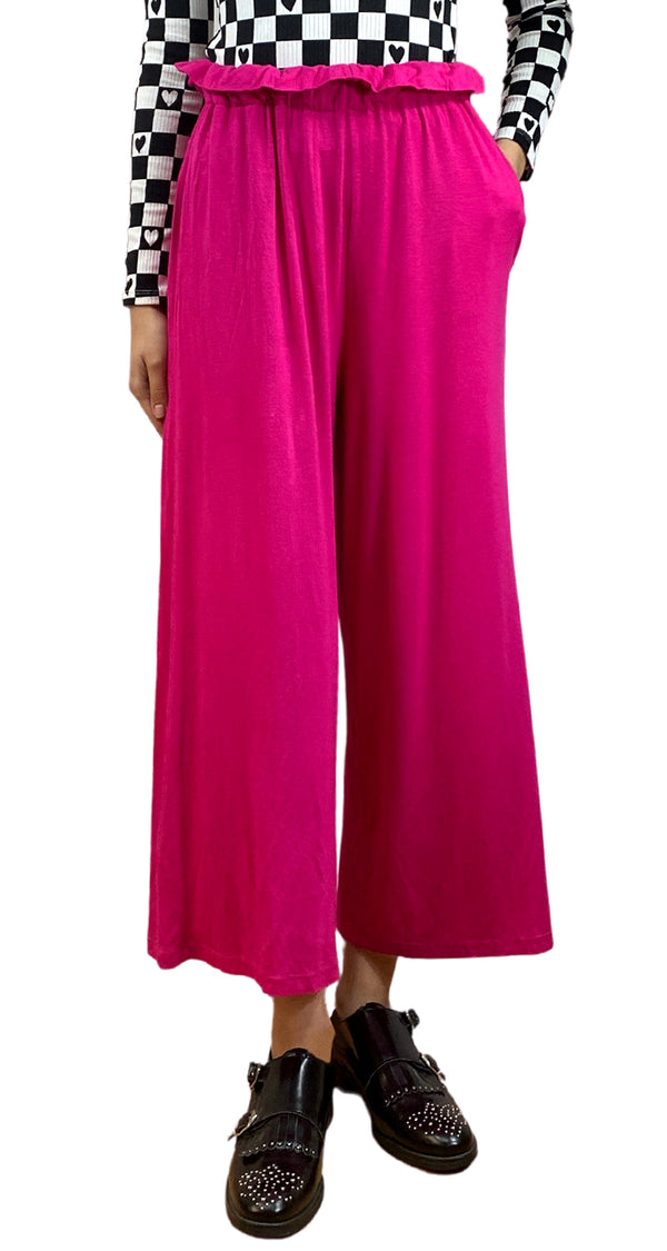 Pantalón Culotte Fucsia
