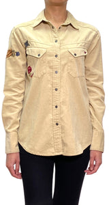 Camisa Cotelé Beige