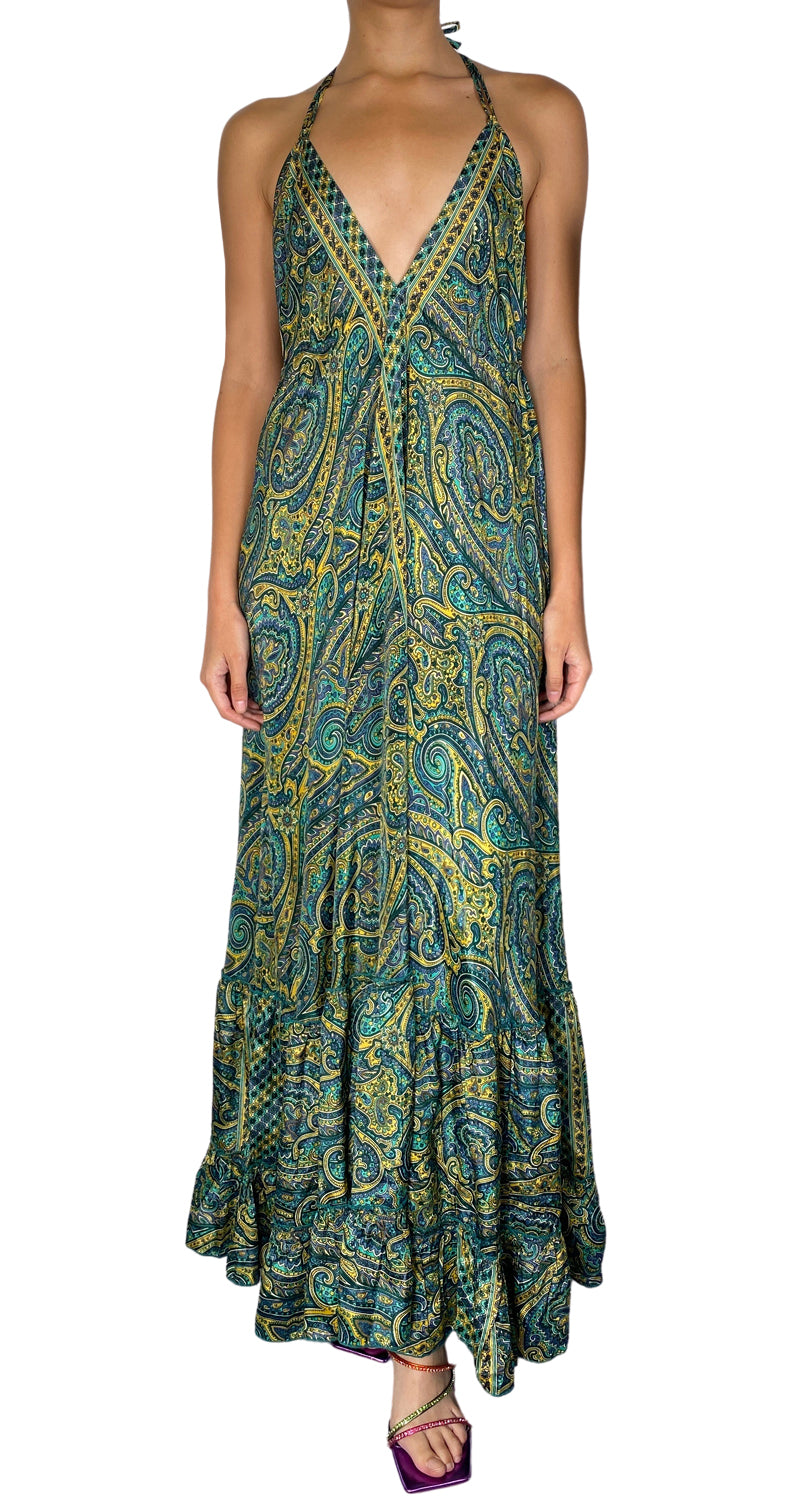 Vestido Seda Estampado