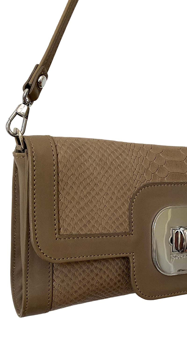 Cartera texturizada Beige