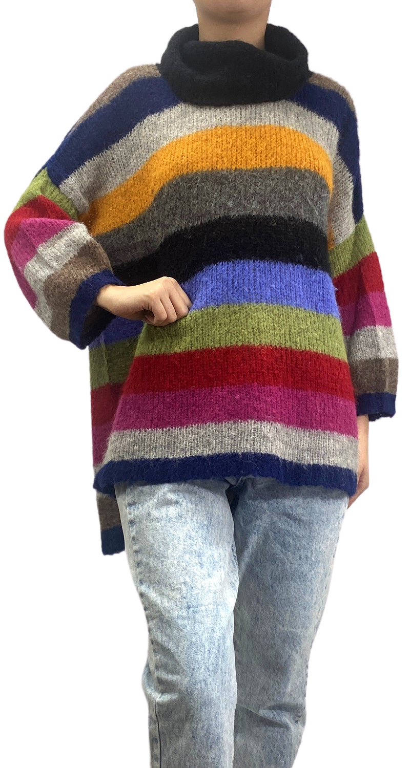 Sweater Multicolor Baby Alpaca