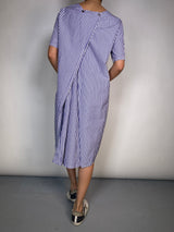 Vestido Azul Rayas