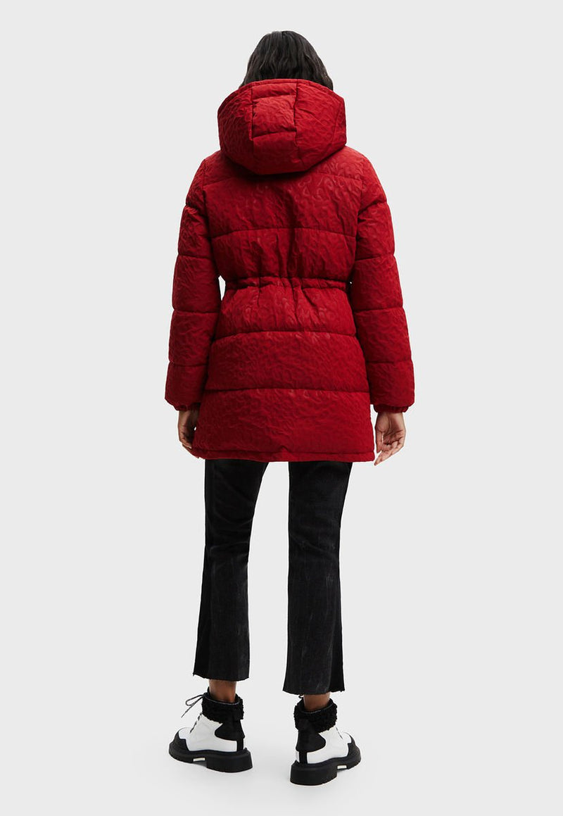 Parka Desigual Rojo - Calce Regular