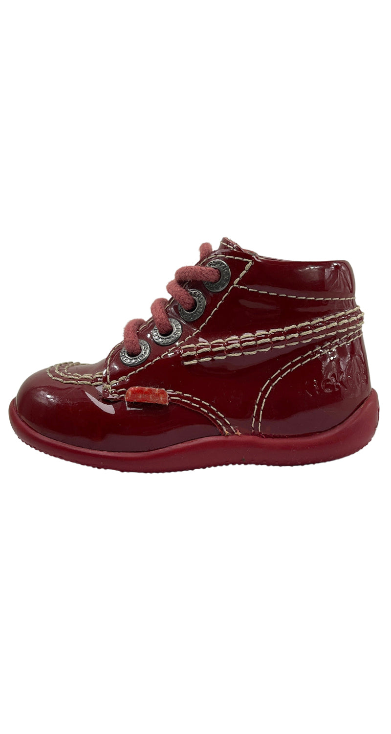 Botines Burdeo Charol