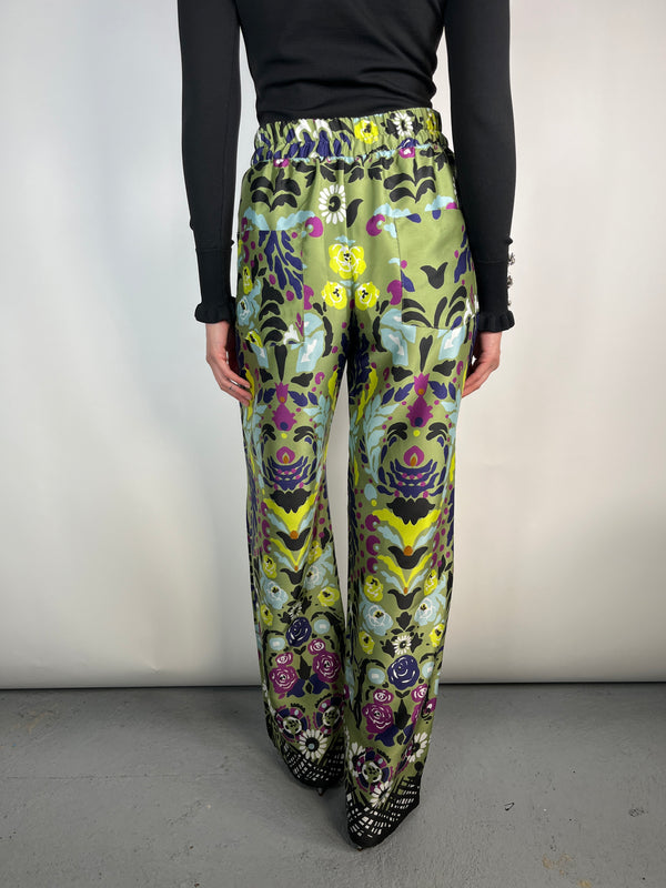 Pantalón Estampado Satinado
