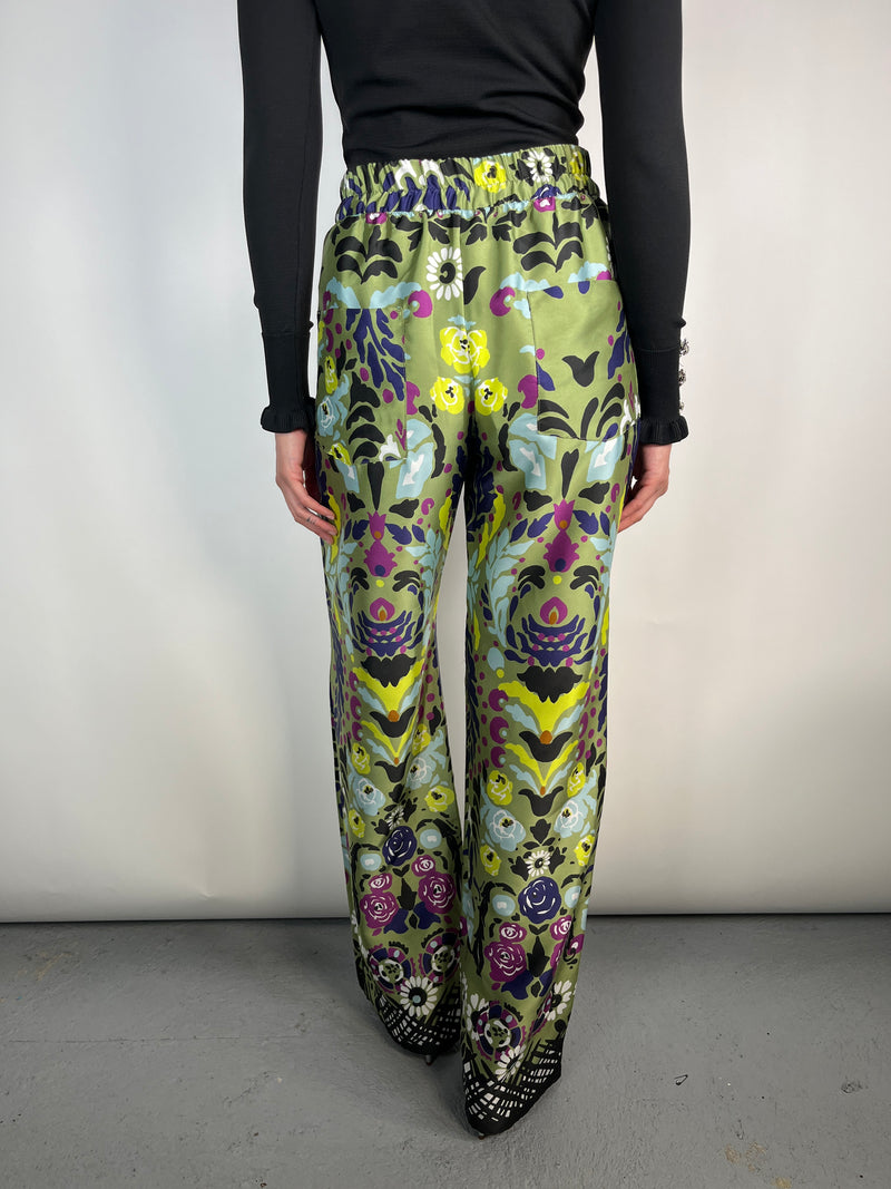 Pantalón Estampado Satinado