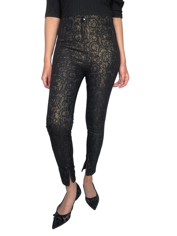 Pantalón Negro Encaje