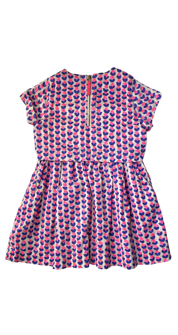 Vestido Estampado Fucsia y Morado