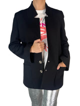 Blazer Botón Flor