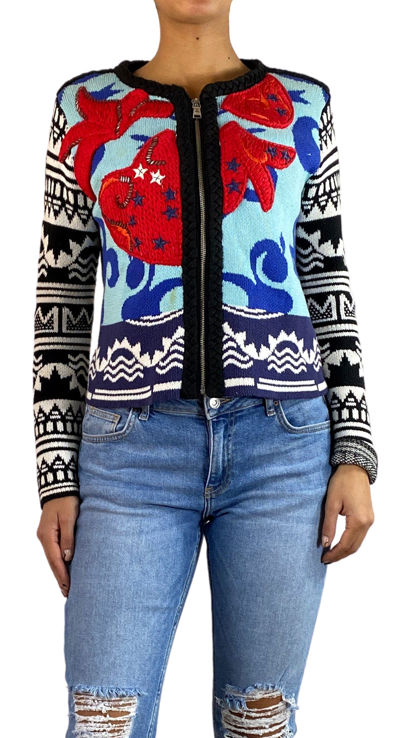 Chaqueta Tejida Multicolor