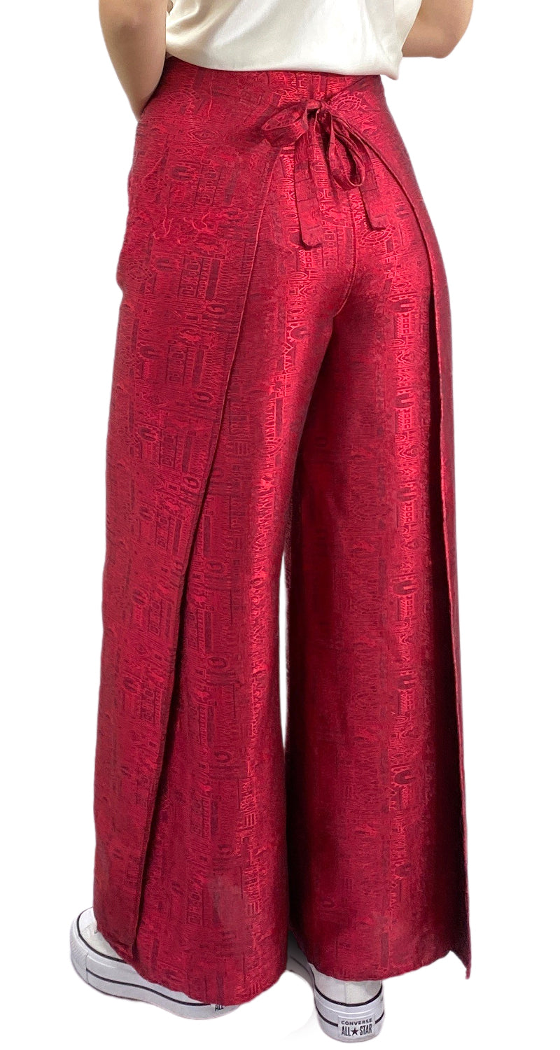 Pantalón Wrap Rojo