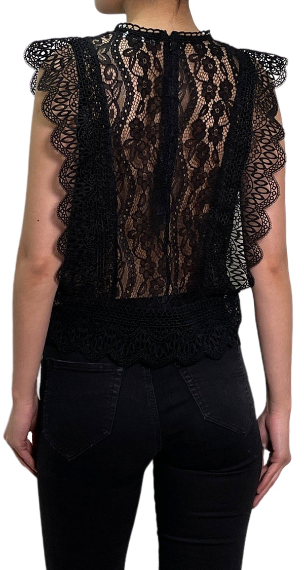 Blusa Guipur Negro