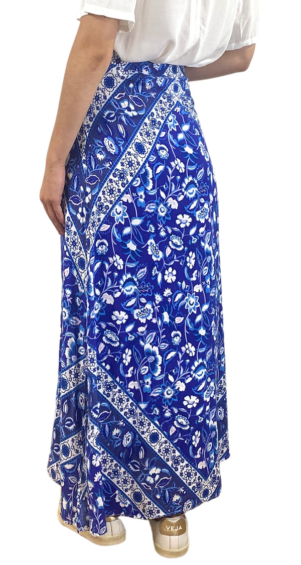 Falda Maxi Azul