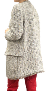 Abrigo Tweed Beige