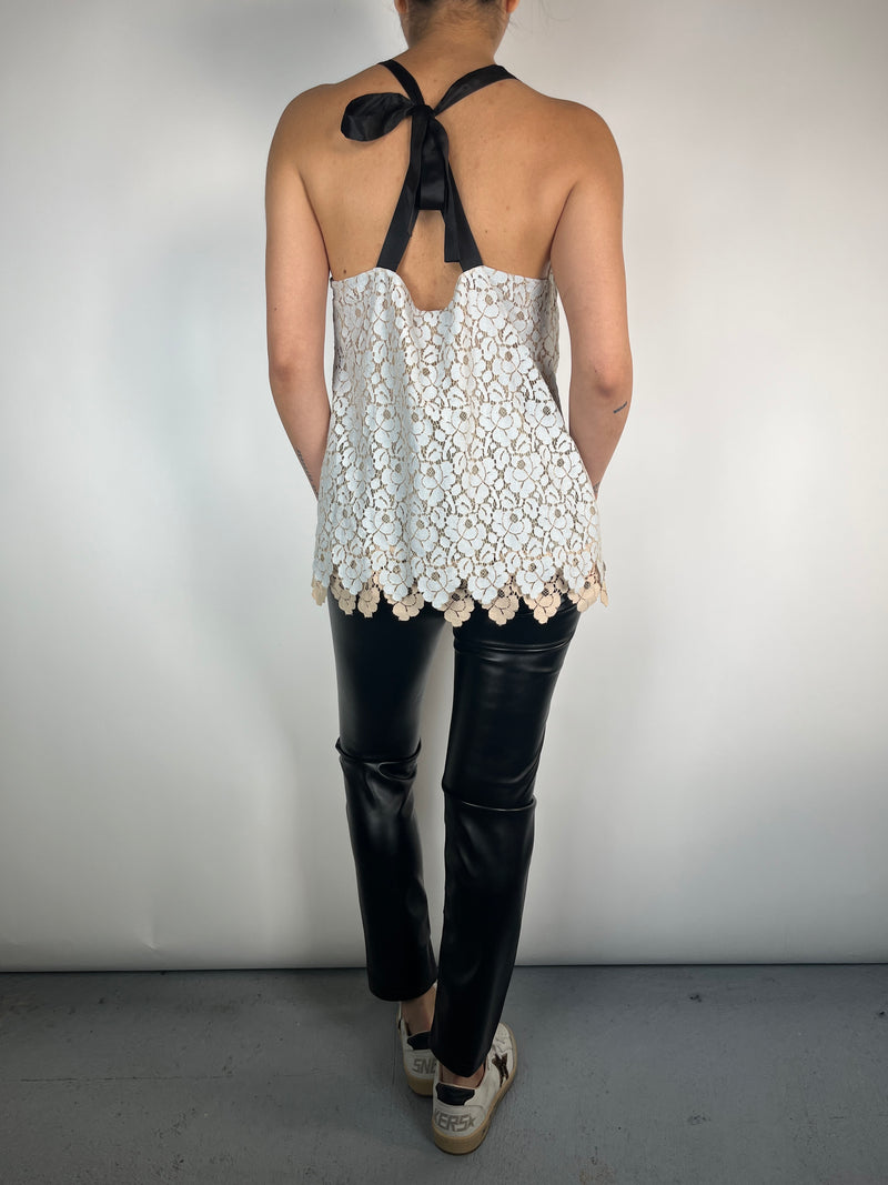 Blusa Encaje Celeste