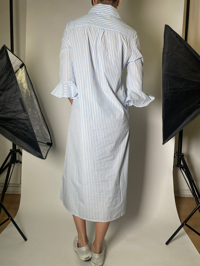 Vestido Camisero  A Rayas