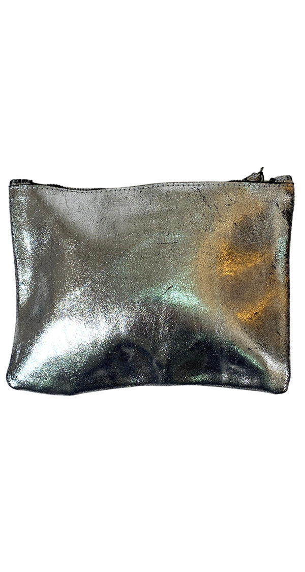 Clutch Glitter Plateado